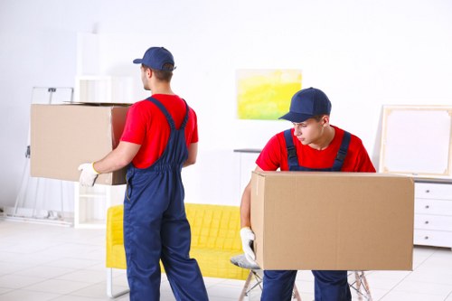 Customer and driver agreeing a van service booking