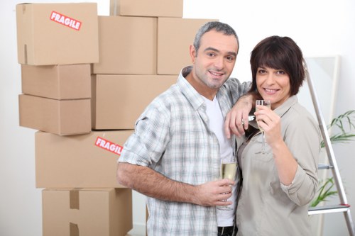Packing fragile items for flat removals in Westminster